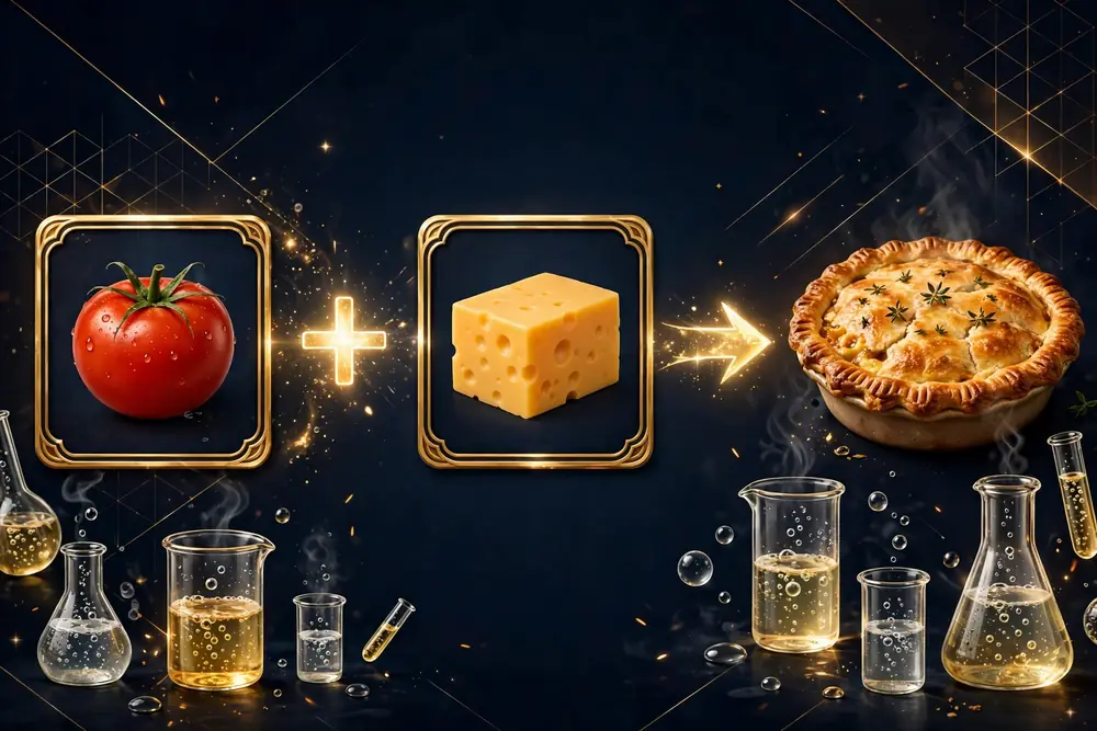 Food Lab — combine ingredients to discover 271 savoury dishes from 12 countries, from fish & chips to sushi